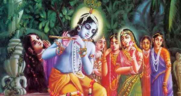 Hvordan Krishna delte parijaten mellem hans hustruer Rukmini og Satyabhama