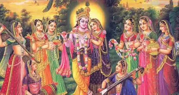 Krishna e Rukmini como sua esposa era muito mais ousada do que as mulheres de hoje