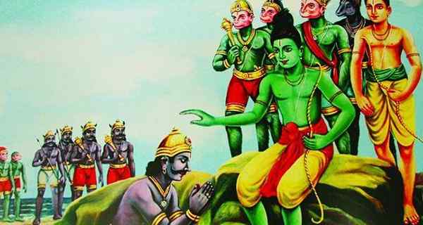 Sarama stod vid sin man Vibhishan men han gifte sig med Ravanas fru Mandodari